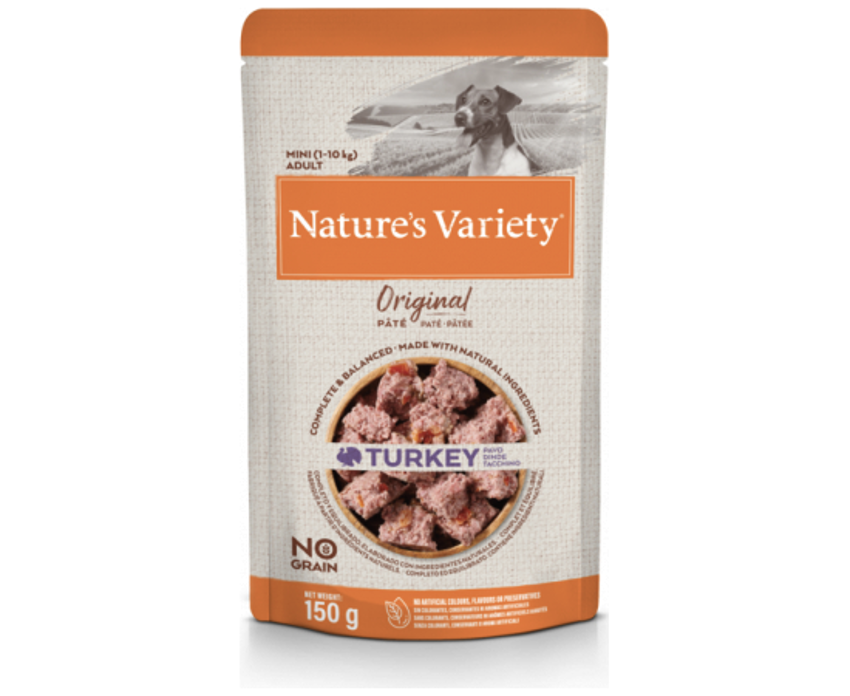 Nature's Variety Konservētā barība suņiem ar tītaru, 150g