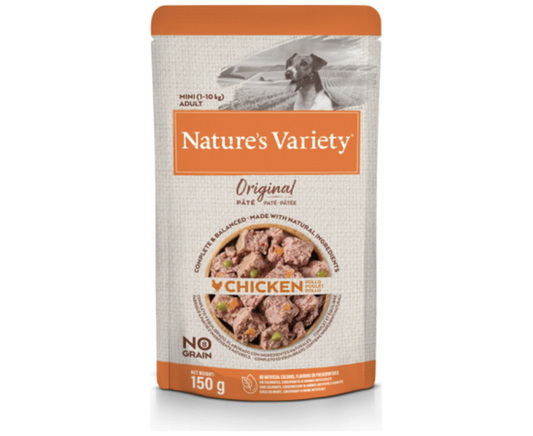 Nature's Variety Original Mini Wet Dog Food With Chicken Envelope 150g
