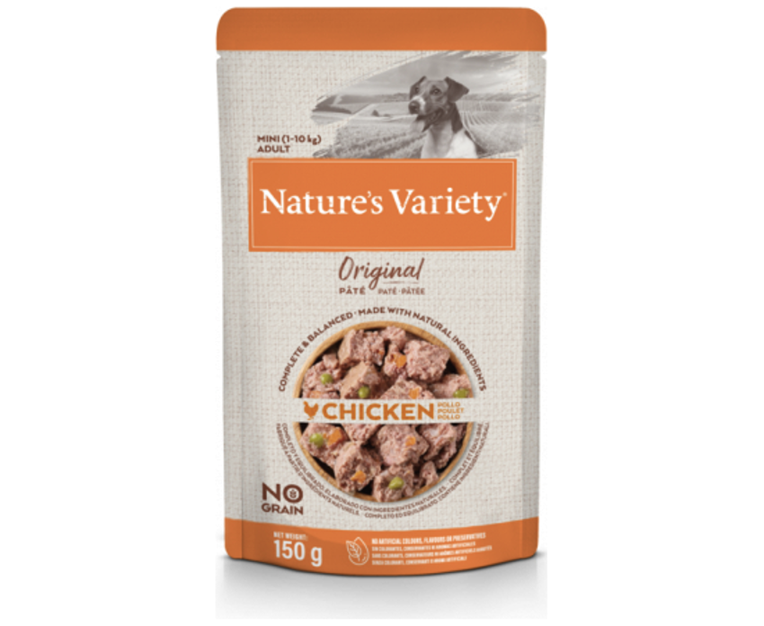 Nature's Variety Original Mini-Nassfutter für Hunde mit Hühnerhülle, 150 g