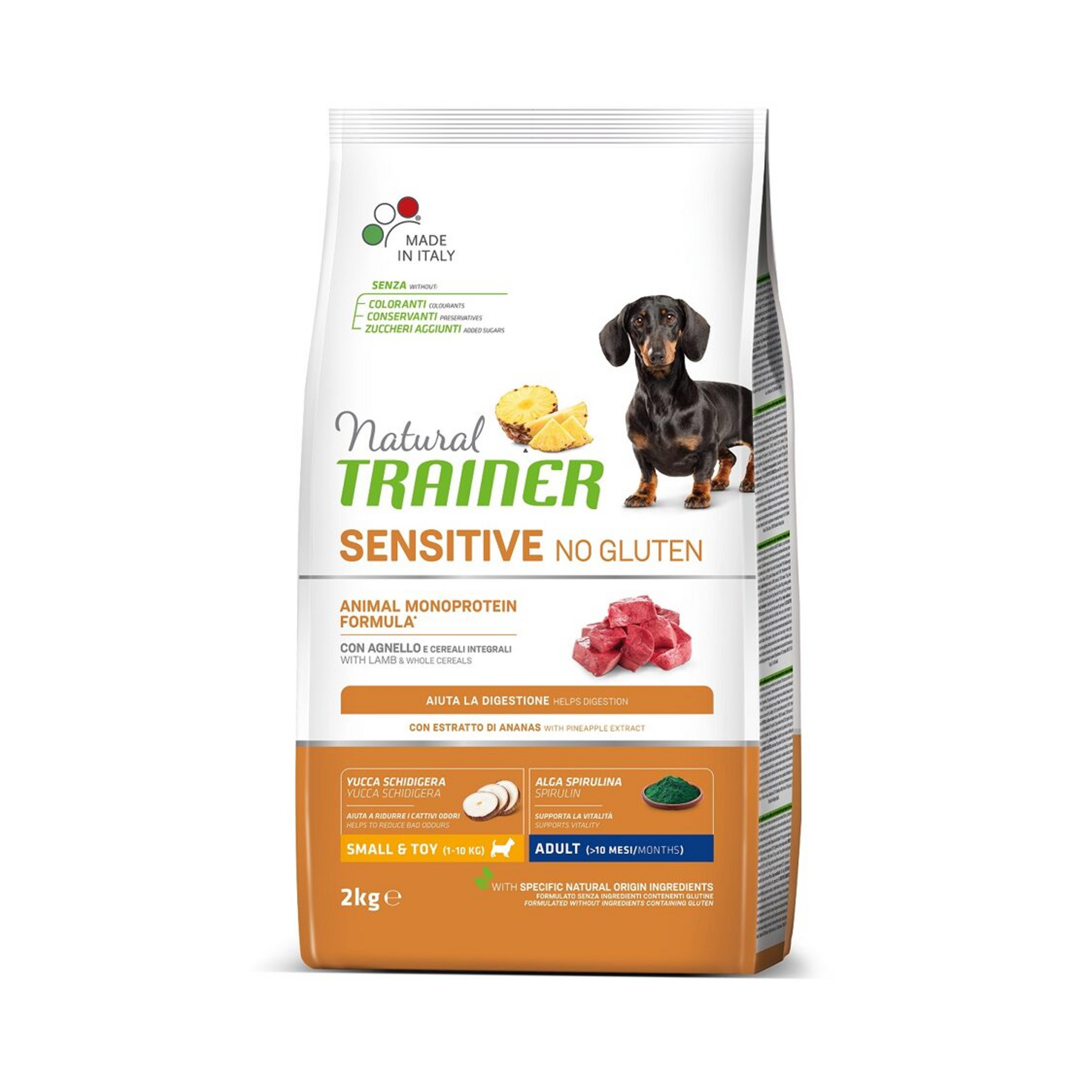 Natural Trainer Mini Adult Sensitive Lamb Dry Dog Food, 0,8kg