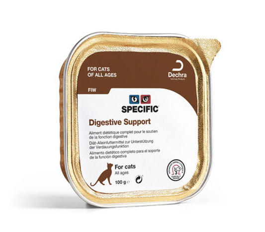 SPECIFIC™ Adult Cat FIW Digestive Support, mitrā barība kaķiem zarnu trakta veselībai ar cūkgaļu, 100 g
