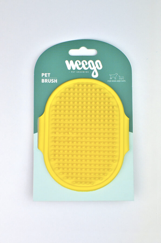 Brosse pour animaux de compagnie WEEGO®, jaune