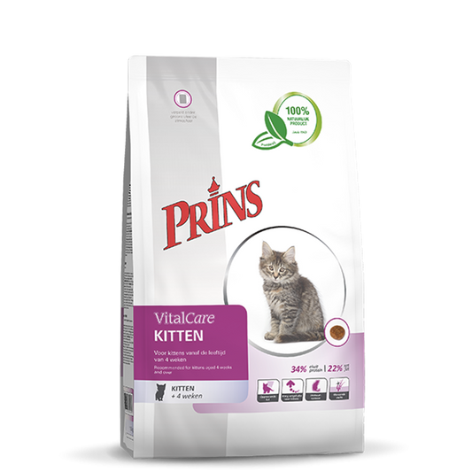 Prins VitalCare KITTEN Dry Cat Food With Poultry, 10kg