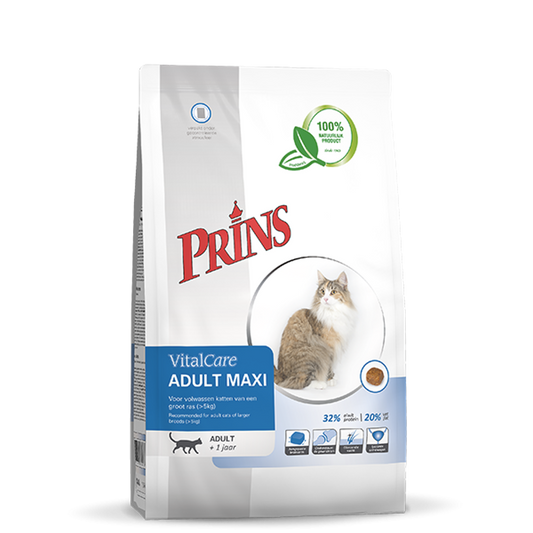 Prins VitalCare ADULT MAXI Dry Cat Food With Poultry, 4kg