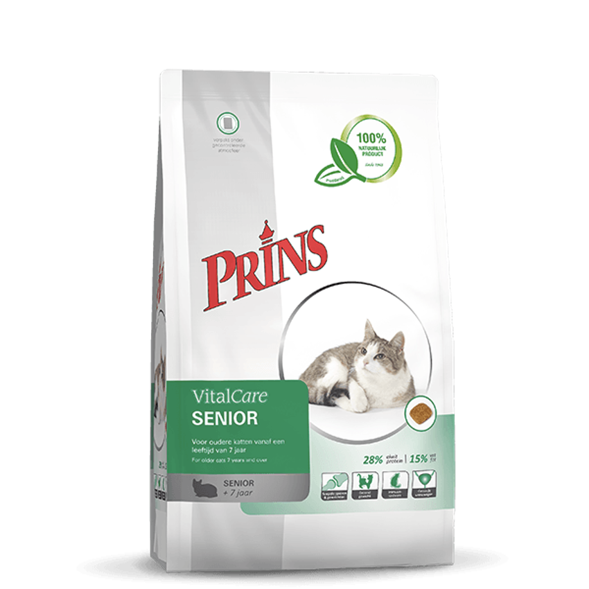 Prins VitalCare SENIOR Dry Cat Food With Poultry, 1,5kg