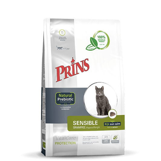 Prins VitalCare Protection SENSIBLE GRAINFREE Hypoallergic Dry Cat Food With Poultry, 1,5kg
