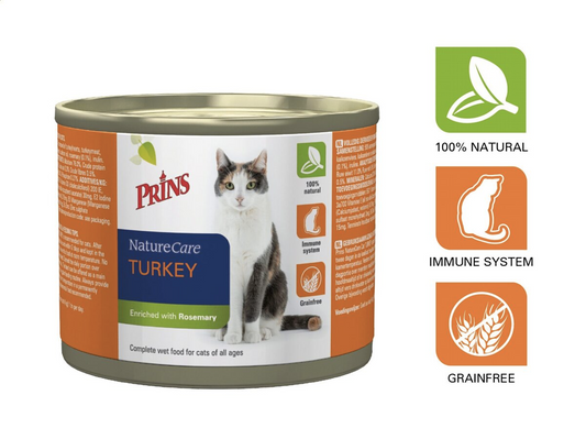 Prins NatureCare Cat TURKEY, Wet Cat Food With Turkey, 200g