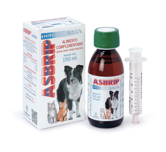 Catalysis ASBRIP pets 150ml - Papildbarība elpceļu saslimšanām suņiem, kaķiem, putniem un maziem dzīvniekiem
