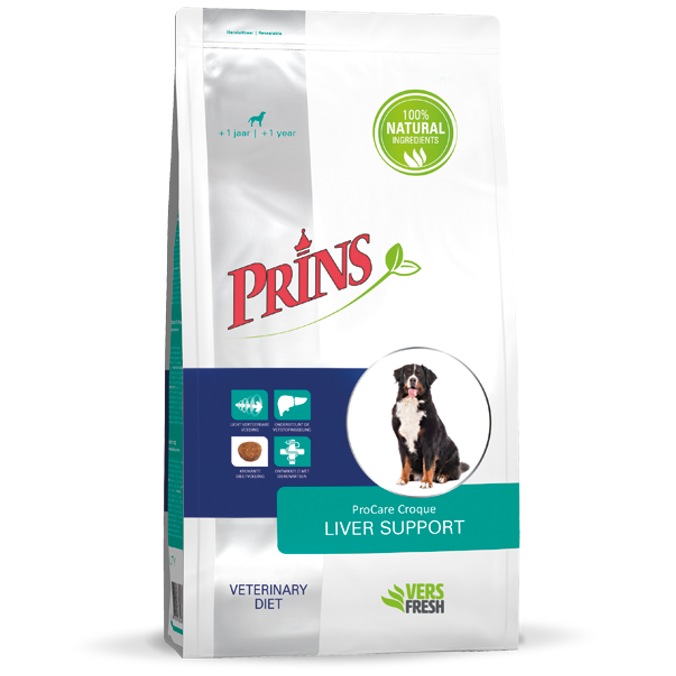 Prins ProCare Croque Diet LIVER SUPPORT Dry Dog Food With Poultry, 3kg