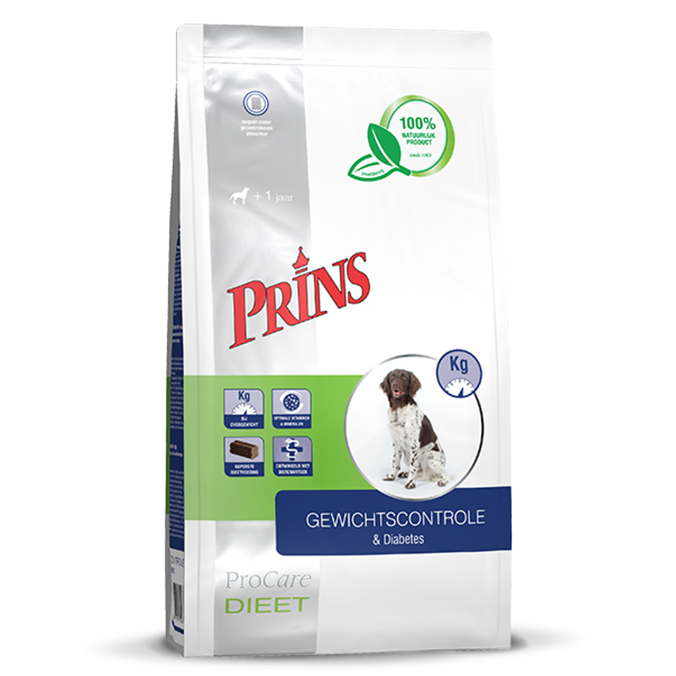 Prins ProCare Diet WEIGHT REDUCTION & Diabetic (Gewichtcontrole), Dry Dog Food With Poultry, 15kg
