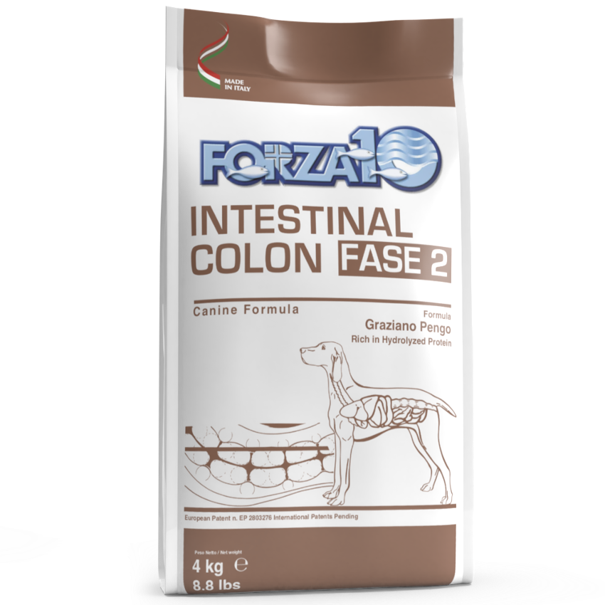 Forza10 Adult Dog Intestinal Colon Fase 2 Sausā barība suņiem ar zivi gremošanas traucējumiem, 4kg