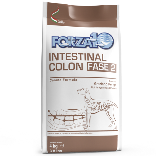 Forza10 Adult Dog Intestinal Colon Fase 2 Sausā barība suņiem ar zivi gremošanas traucējumiem, 4kg