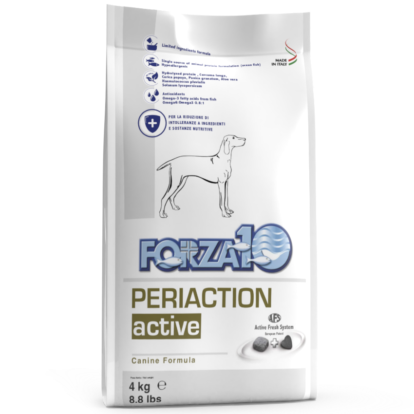Forza10 Adult Dog Periaction Active Dry Dog Food With Fish, 4 kg