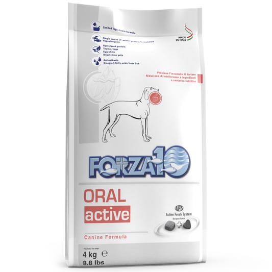 Forza10 Oral Active Sausā barība suņiem ar jūras zivīm, 4kg