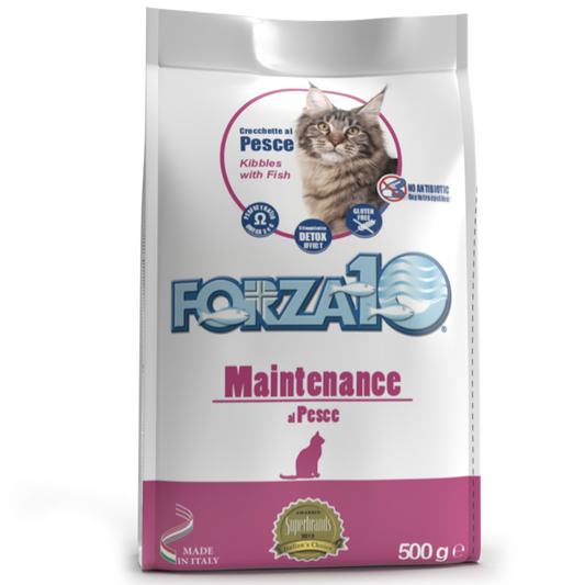 Forza10 Adult kaķiem Maintenance Sausā barība kaķiem ar zivi, 0,5kg