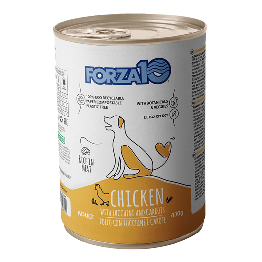 Forza10 Adult Dog Maintenance Wet Dog Foof With Chicken, Zucchini and Carrots, 400 g