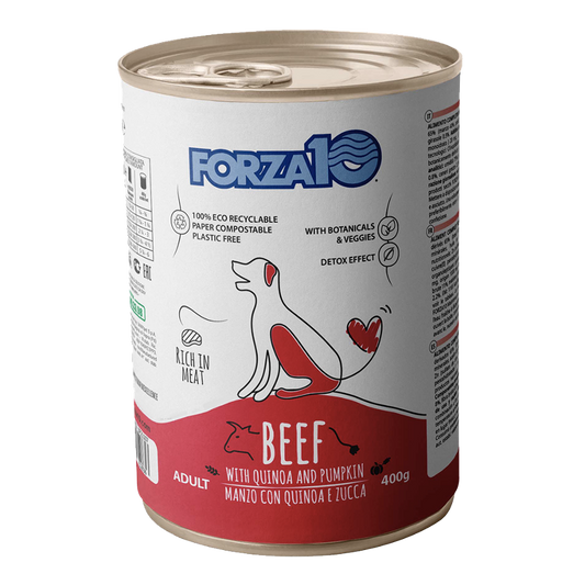 Forza10 Adult Dog Maintenance Wet Dog Food With Beef, Quinoa and Pumpkin, 400 g