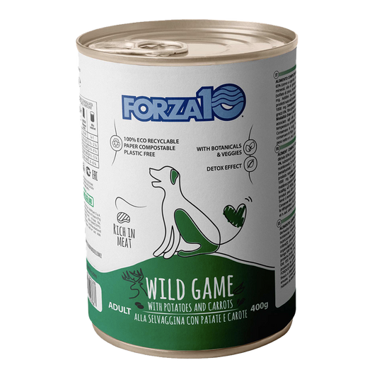 Forza10 Adult Dog Maintenance Wet Dog Food With Wild Game, Potatoes and Carrots, 400 g