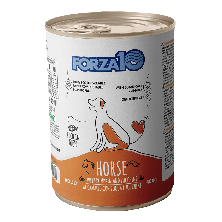 Forza10 Adult Dog Maintenance Wet Dog Food With Horse, Pumpkin and Zucchini, 400 g