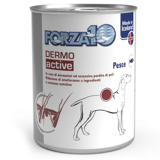 Forza10 Adult Dog Dermo Active Wet, Wet Dog Food With Fish, 390 g