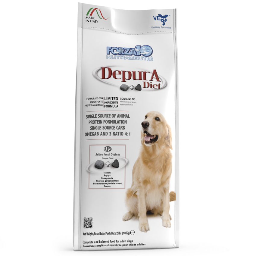 Forza10 Adult Dog Depura Active, Dry Dog Food With Fish, 10 kg