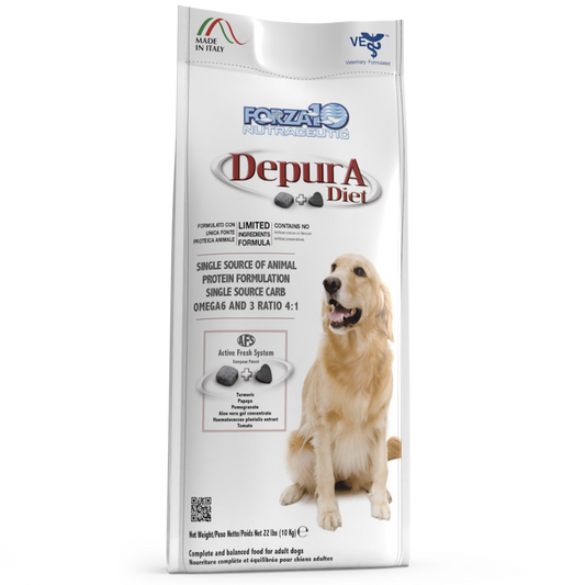Forza10 Adult Dog Depura Active, Dry Dog Food With Fish, 10 kg