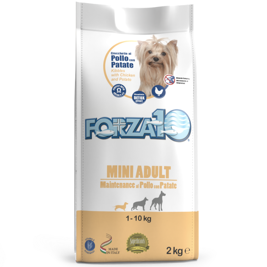 Forza10 Mini Dog Adult Maintenance Dry Dog Food with Chicken and Potato, 2kg