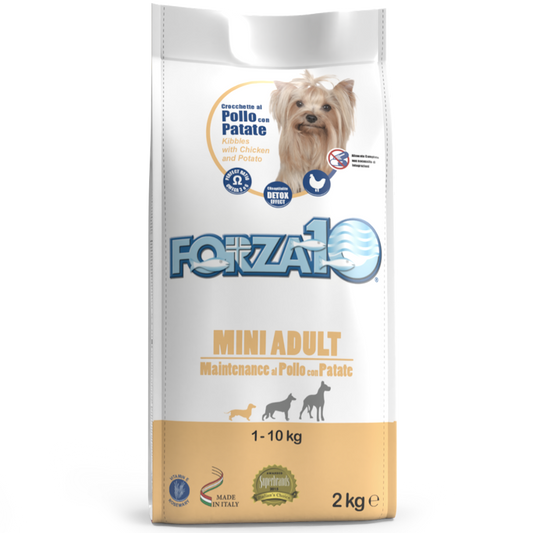 Forza10 Mini Dog Adult Maintenance Dry Dog Food with Chicken and Potato, 2kg