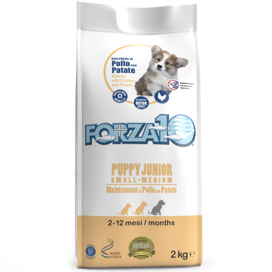 Forza10 Puppy Junior Maintenance Small/Medium Dry Food with Chicken and Potato, 2kg