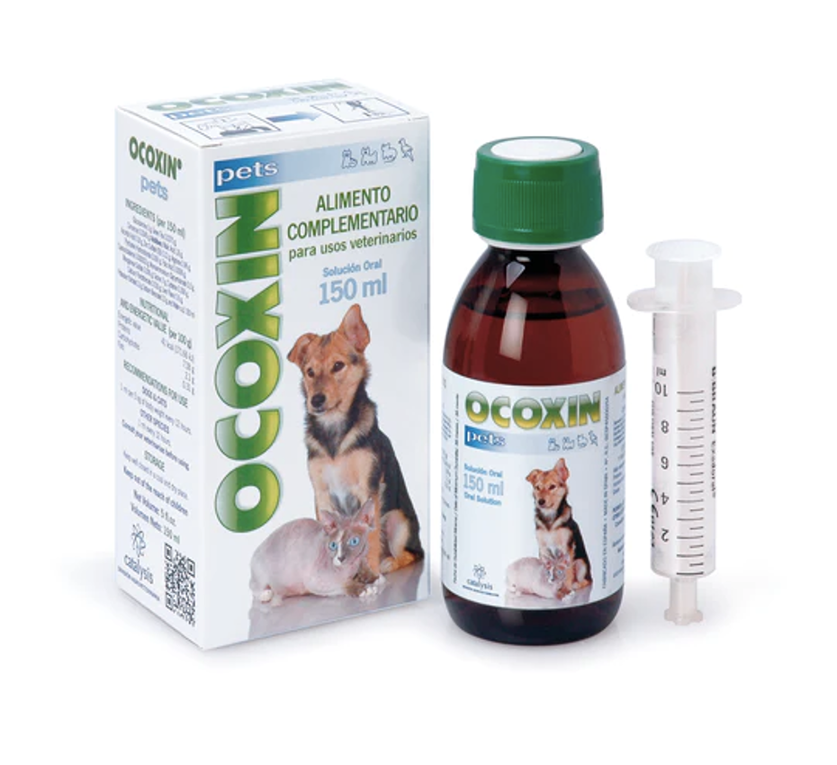 Catalysis OCOXIN Pets 150ml - Papildbarība Onkoloģiskās slimības Suņiem un kaķiem, maziem dzīvniekiem un putniem