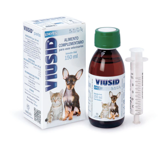 Catalysis VIUSID pets 150ml - Papildinājums imunitātei, vitalitātei un apetītei suņiem un kaķiem, maziem dzīvniekiem un putniem