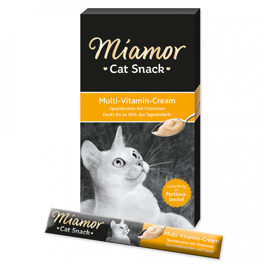 Miamor Multi Vitamin Cream Treats For Cats With Vitamins, 15g x 6