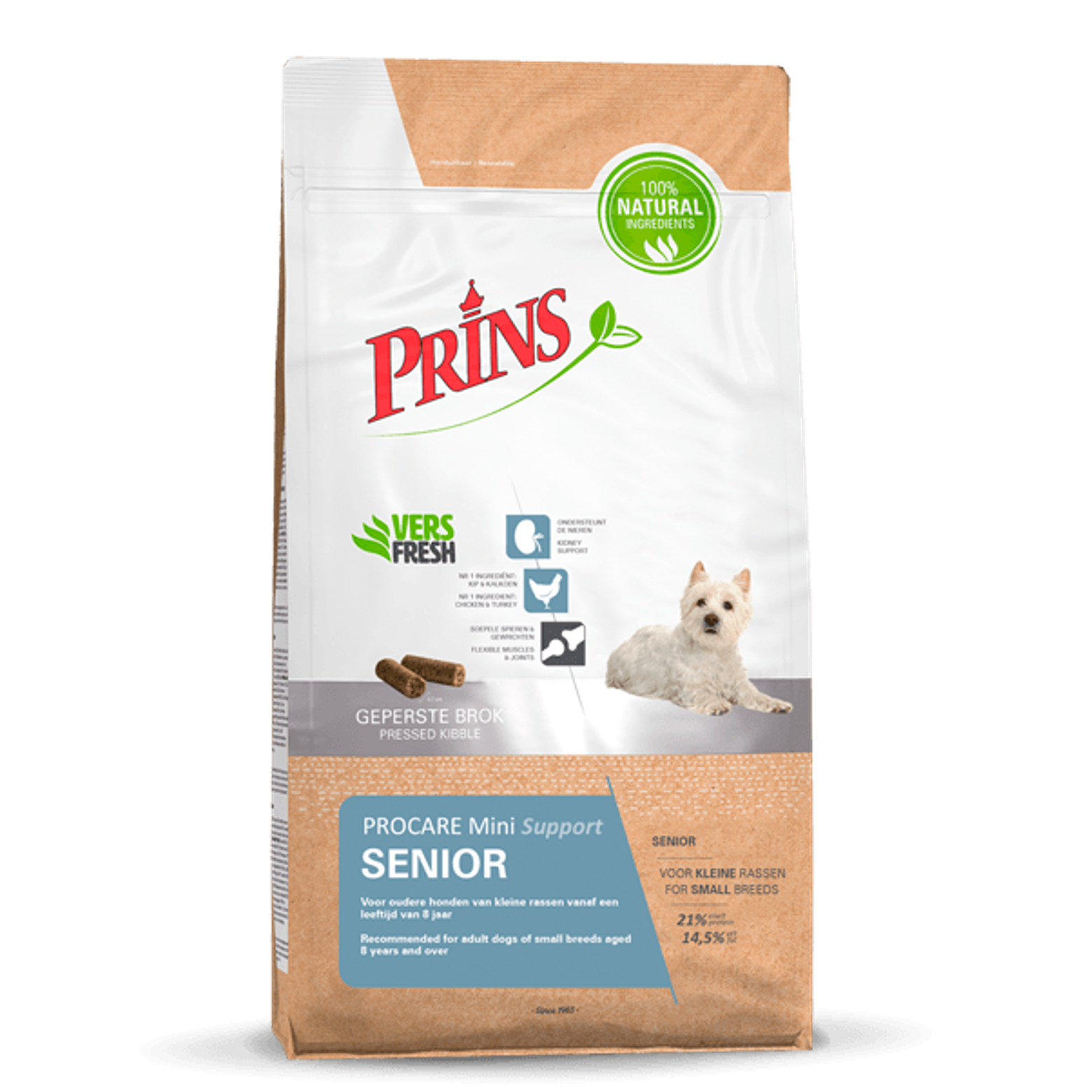 Prins ProCare MINI SENIOR SUPPORT Dry Dog Food With Chicken, 7,5kg
