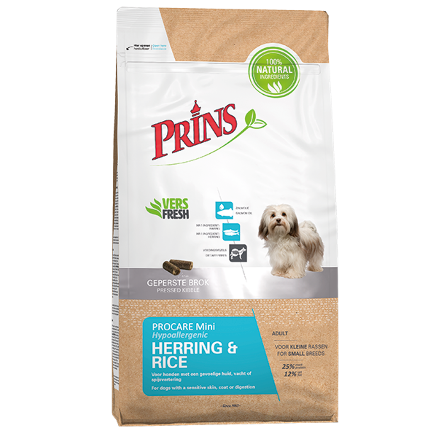 Prins ProCare MINI HERRING & RICE Hypoallergic Dry Dog Food With Herring, 3kg