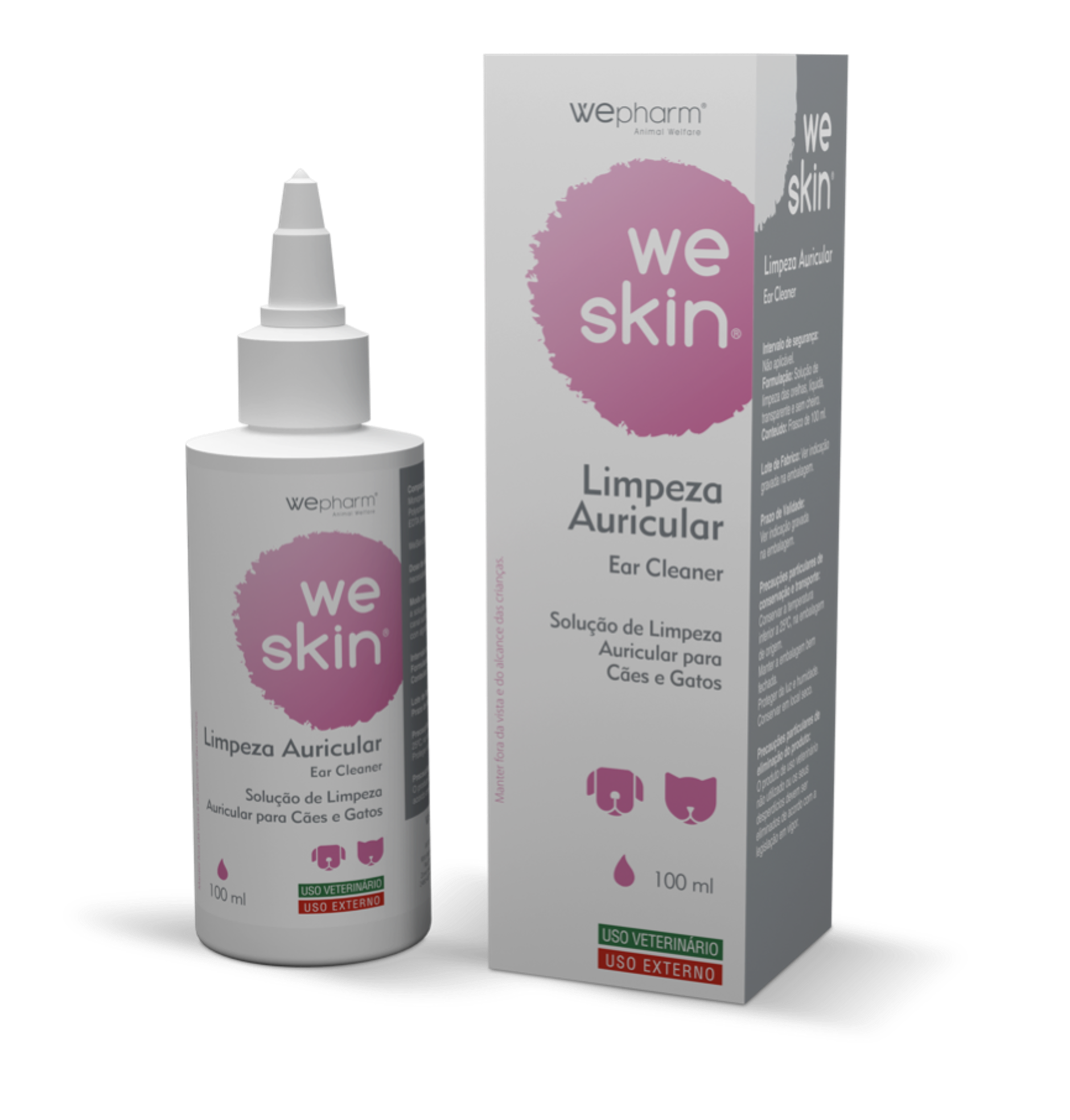 Wepharm® WeSkin® ausu tīrīšanas līdzeklis suņiem un kaķiem, 100 ml