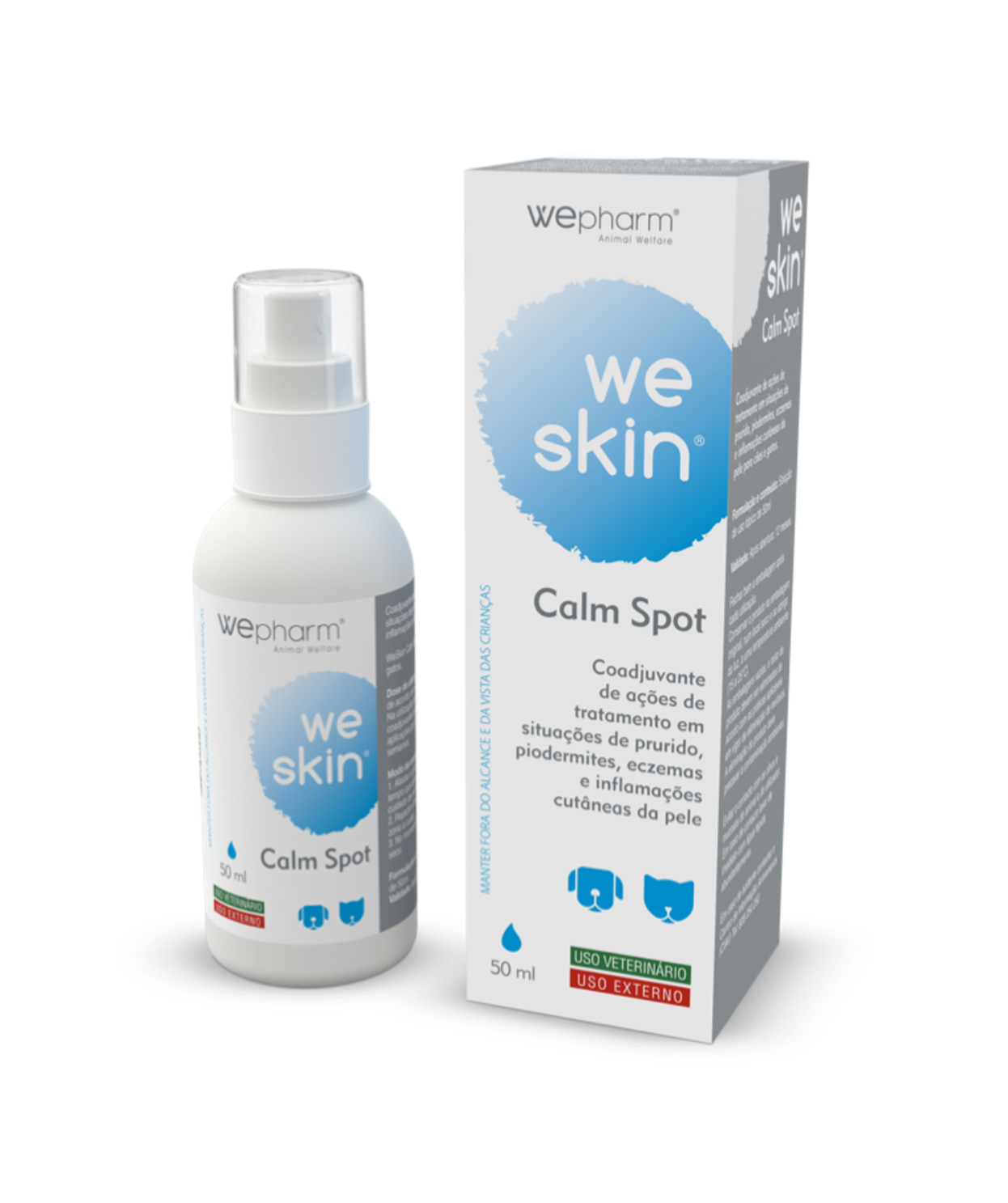 Wepharm® WeSkin® Calm Spot šķīdums ārīgai lietošanai, kaķiem un suņiem, 50ml