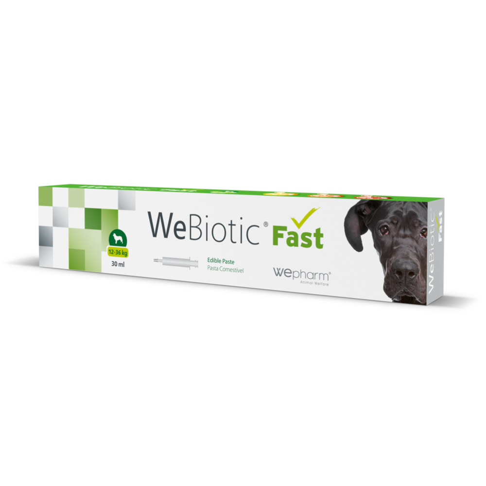 Wepharm® WeBiotic® 30ml pasta zarnu funkcijas uzlabošanai vidējām šķirnēm, 12-36kg